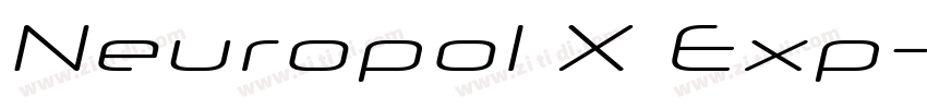 Neuropol X Exp字体转换